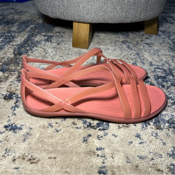 CROCS | Shoes | Crocs Rose Pink Isabella Strappy Sandals Size 7 | Poshmark